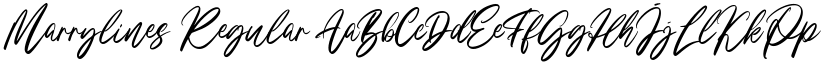 Marrylines Regular font
