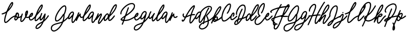 Lovely Garland Regular font