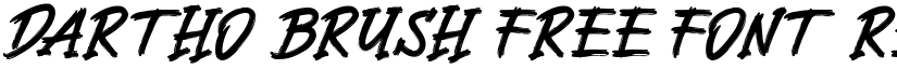 Dartho Brush Free Font Regular font