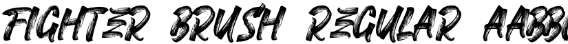 FIGHTER BRUSH Regular font