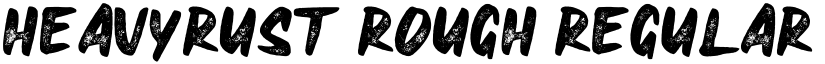 HEAVYRUST ROUGH Regular font