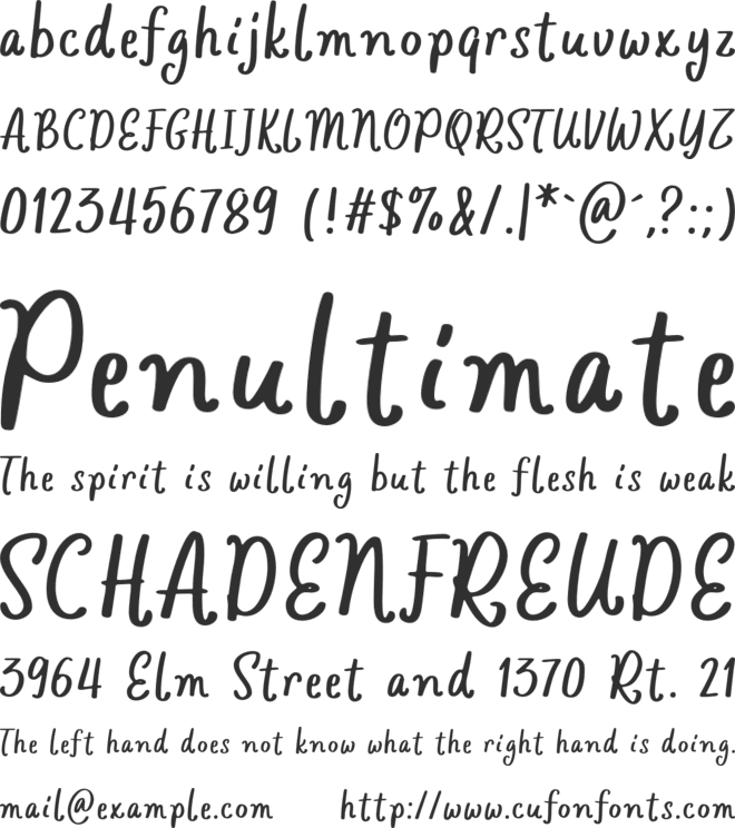 Gunkid font preview