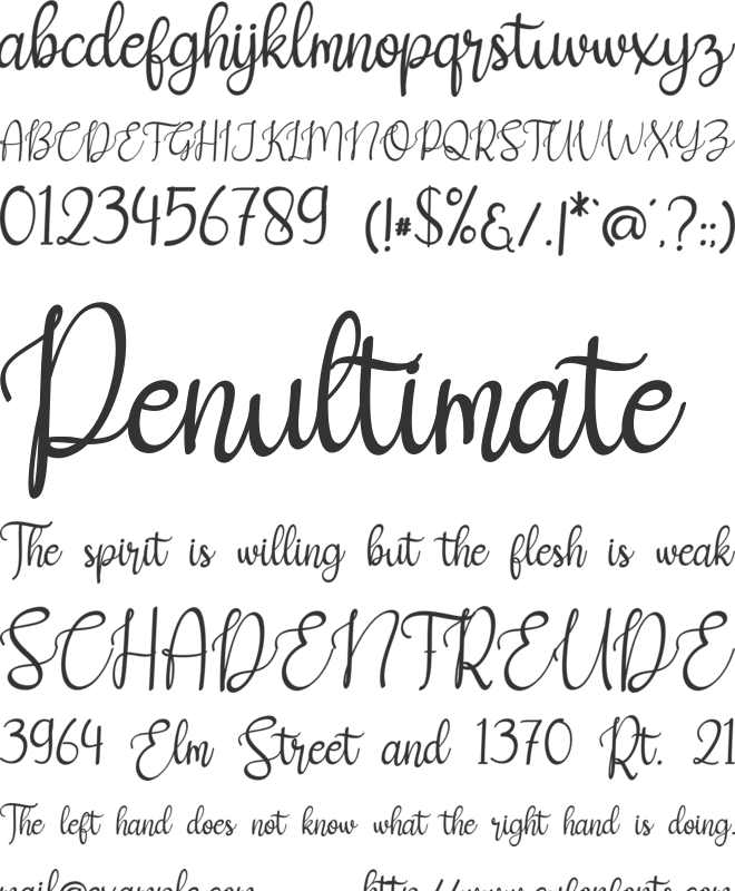 New Christmas font preview