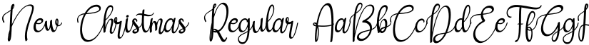 New Christmas Regular font