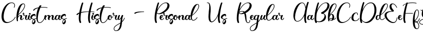 Christmas History - Personal Us Regular font