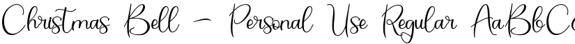 Christmas Bell - Personal Use Regular font