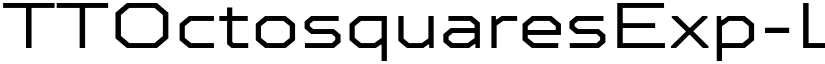 TTOctosquaresExp-Light Regular font