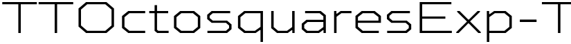 TTOctosquaresExp-Thin Regular font