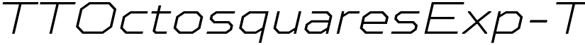TTOctosquaresExp-ThinIt Regular font