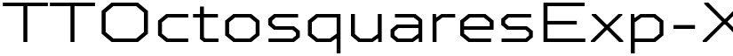 TTOctosquaresExp-XLight Regular font
