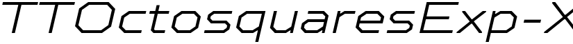 TTOctosquaresExp-XLightIt Regular font