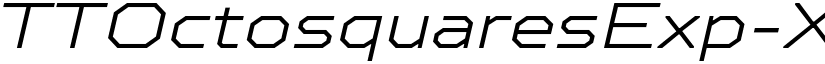 TTOctosquaresExp-XLightIt Regular font