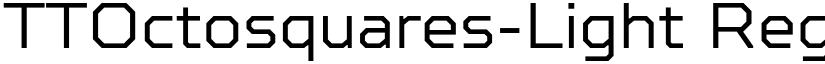 TTOctosquares-Light Regular font