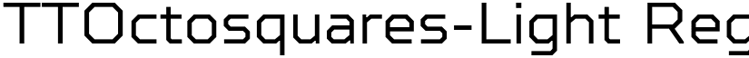 TTOctosquares-Light Regular font