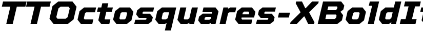 TTOctosquares-XBoldIt Regular font