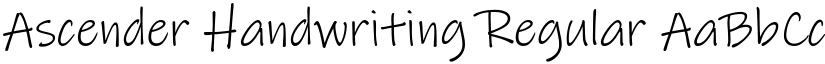 Ascender Handwriting Regular font