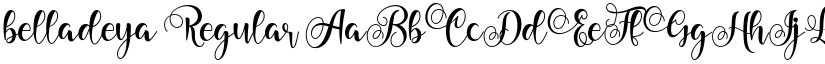 belladeya font download