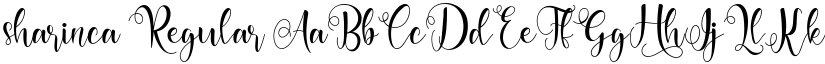 sharinca Regular font