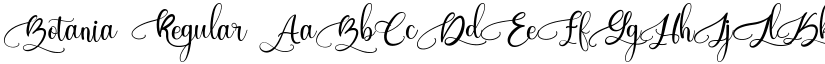 Botania Regular font