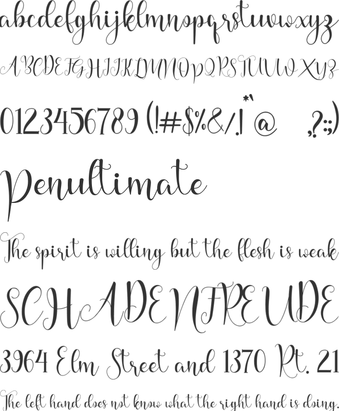 love honey font preview