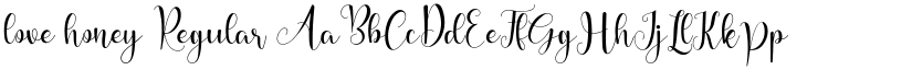 love honey Regular font
