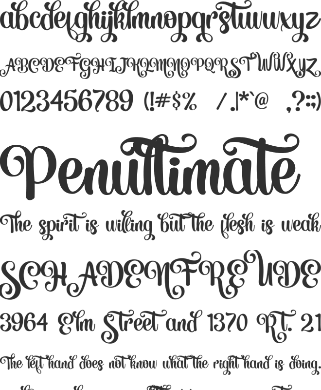 Meristmas font preview