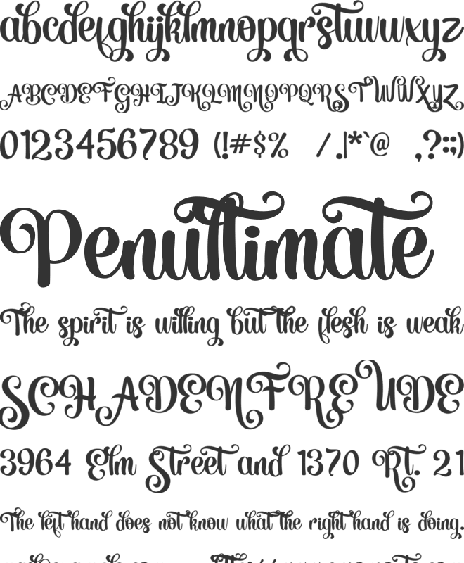 Meristmas font preview