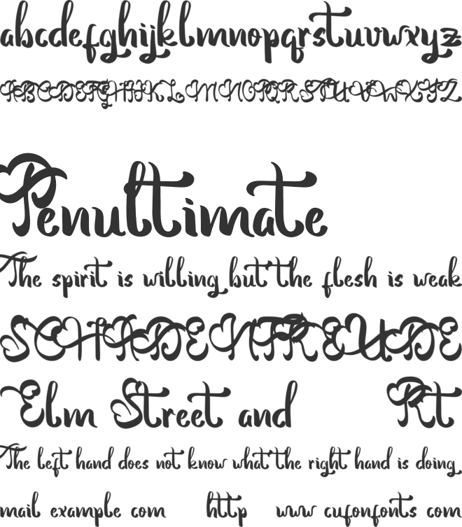 Vinolya font preview