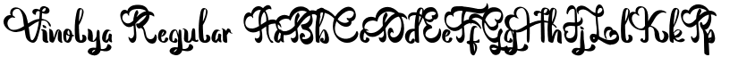 Vinolya Regular font