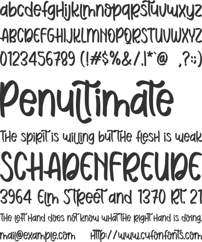 Christoper font preview