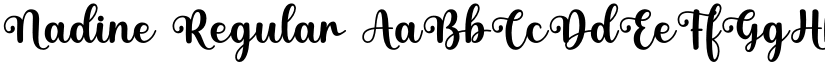 Nadine Regular font