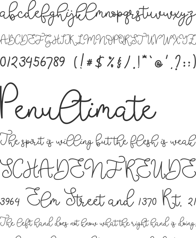 Stellova font preview