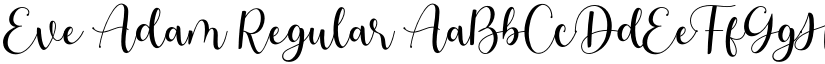 Eve Adam Regular font