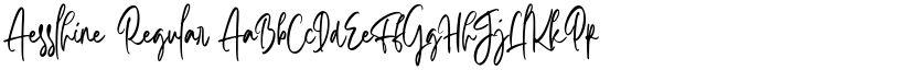 Aesslhine Regular font