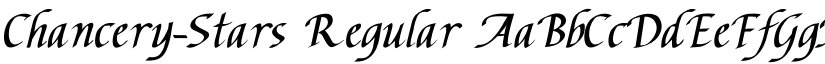Chancery-Stars Regular font