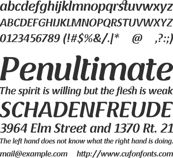 Roots font preview