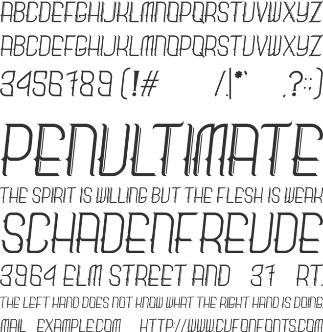 Breadly font preview