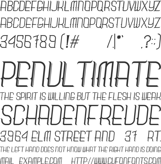 Breadly font preview