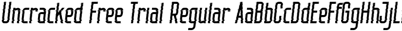 Uncracked Free Trial Regular font