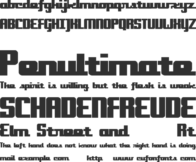 Onakite font preview