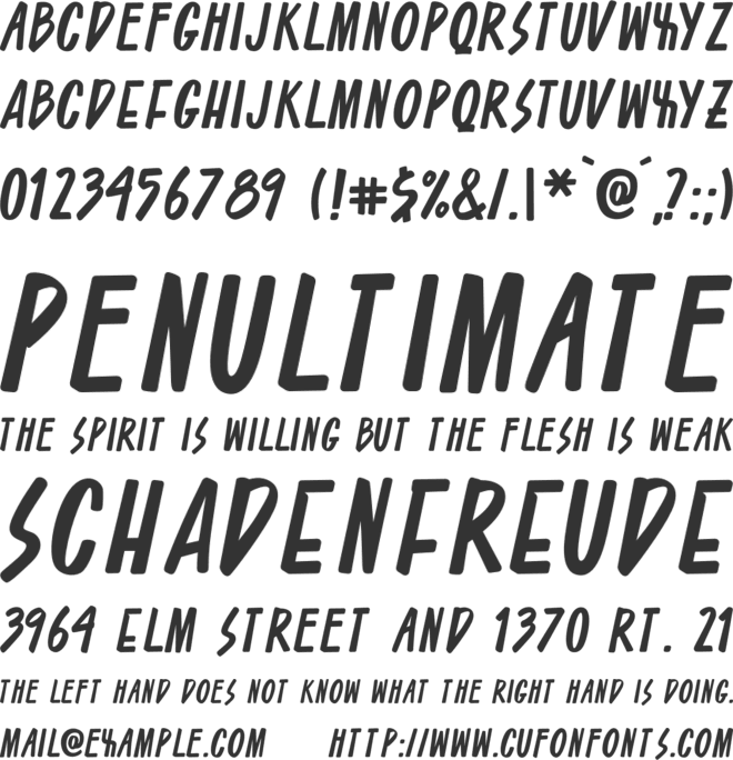 Asteristico font preview