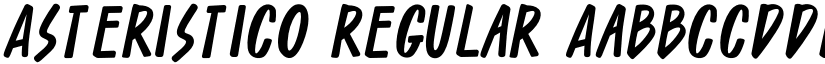 Asteristico Regular font