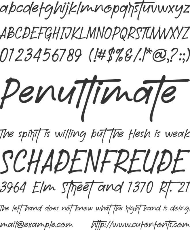 Remotte font preview