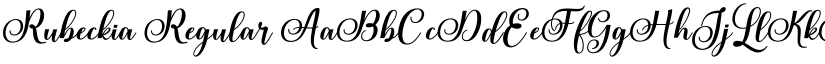 Rubeckia Regular font