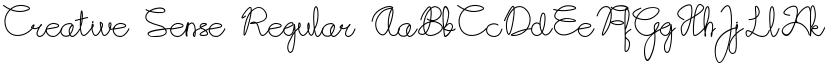 Creative Sense Regular font