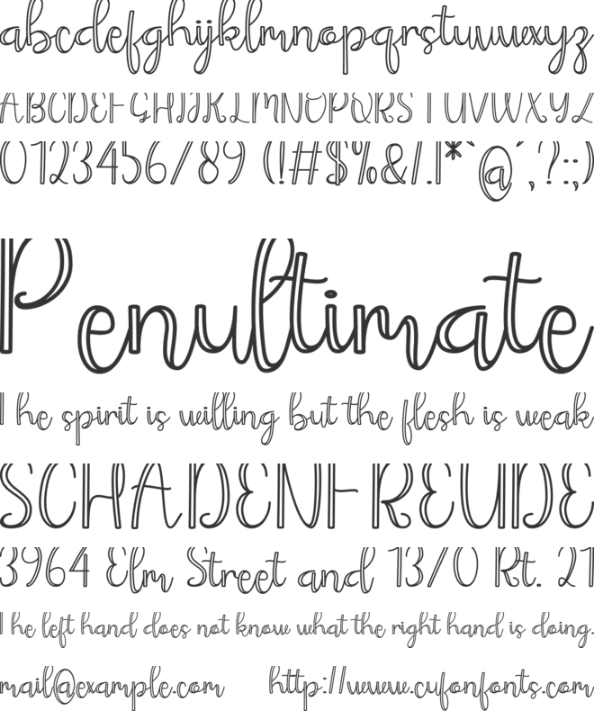 King And Queen font preview