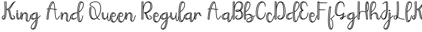 King And Queen Regular font