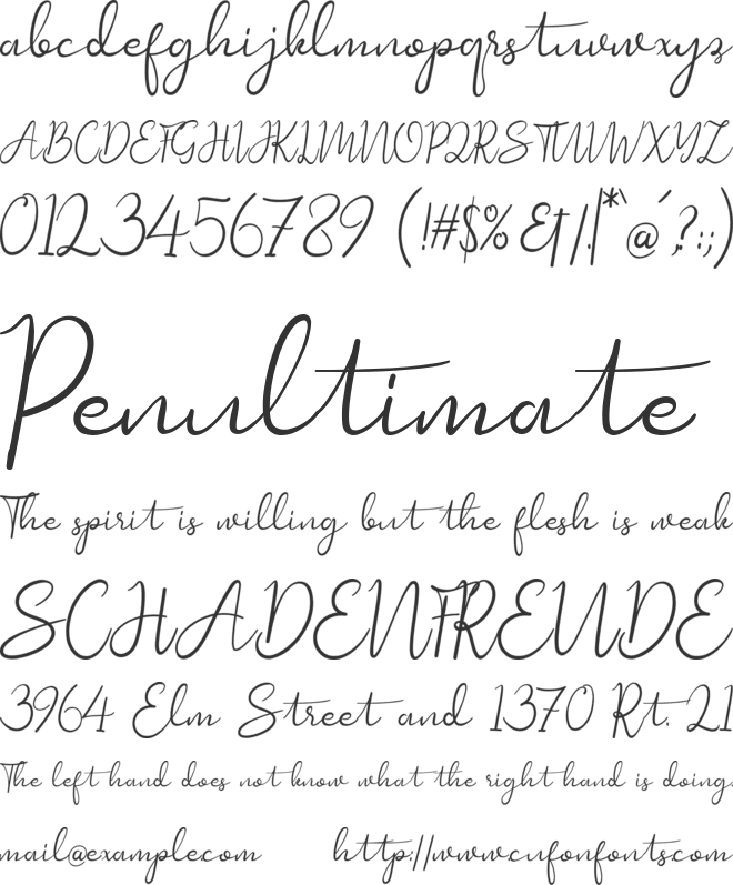 QueenofEternity font preview