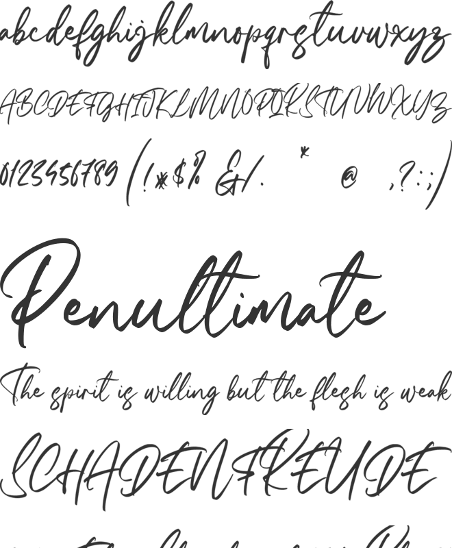 Mondevilla font preview