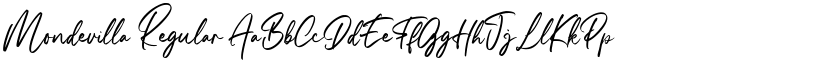 Mondevilla Regular font